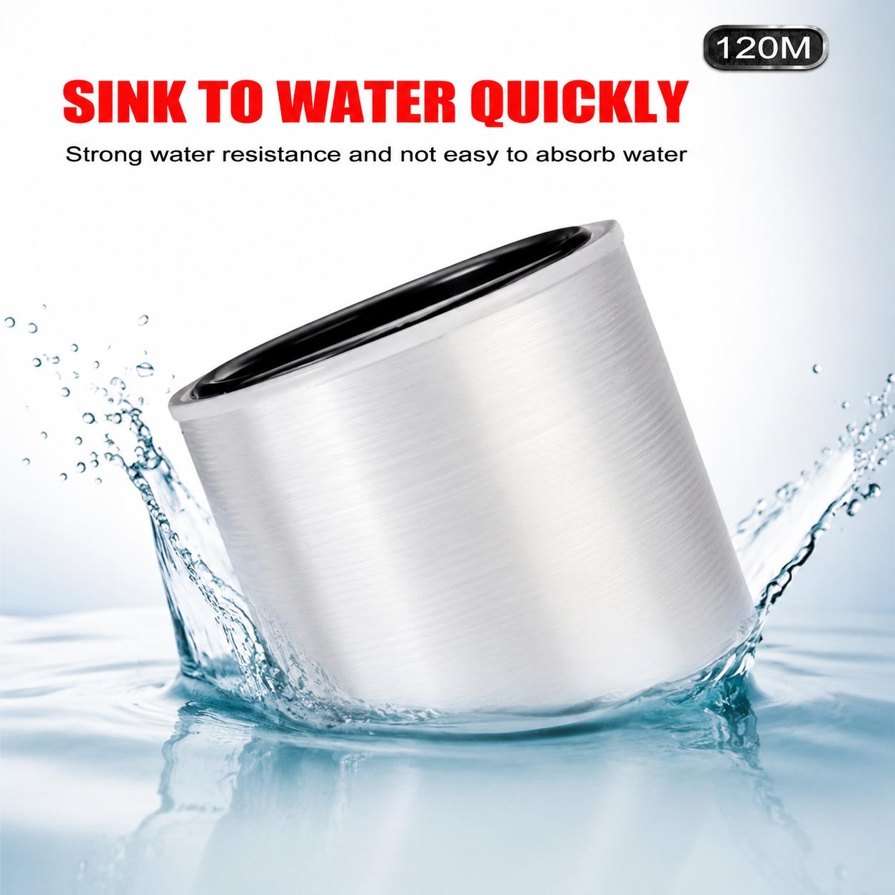 Fluorocarbon Coated High-Sensitivity Fishing Line, Carbon Leader Kit, 120m Sinking, 0.20-0.60mm, 7.15-45lb Test, Saltwater Freshwater Lure Fishing, Long Cast Durable High Strength, Fishing String, Fishing Tackle, Outdoor Fishing Equipment, Fishing Stuff