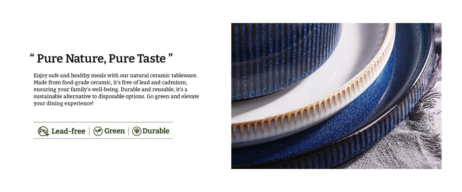 Famiware Star 10'' Stoneware Dinner Plate (Set of 6)