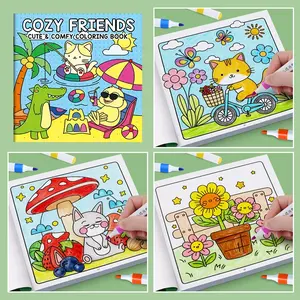 Animal Coloring Book, Early Education Doodle Fill-In-Color Workbook, Baby Intelligence Enlightenment Drawing Book