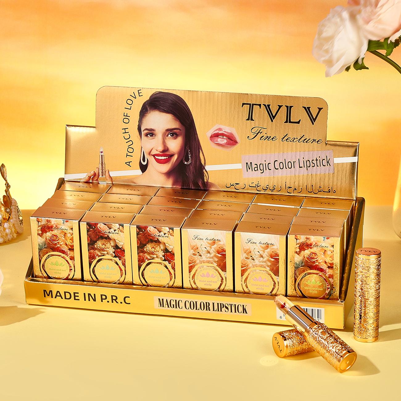 Thermochromic Lipstick Changes Color with Temperature, Glossy Moisturizing Long-Lasting Lip Balm, Perfect Valentine's Day Gift