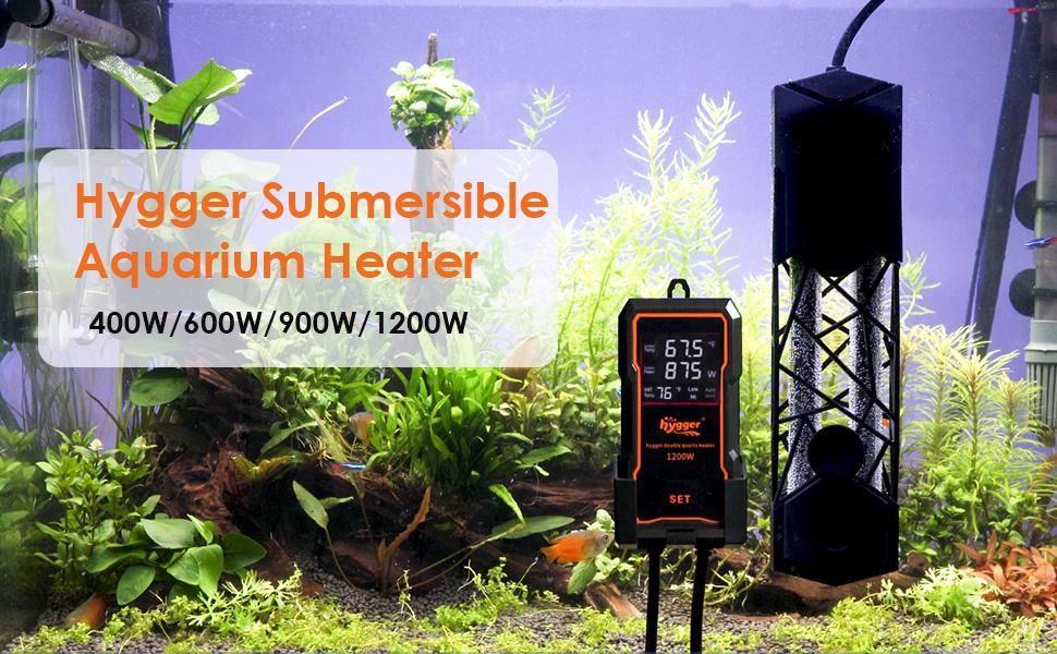 hygger Submersible Aquarium Heater Fish Tank Heater with Temperature Control & Auto Off Protection for Saltwater and Freshwater
