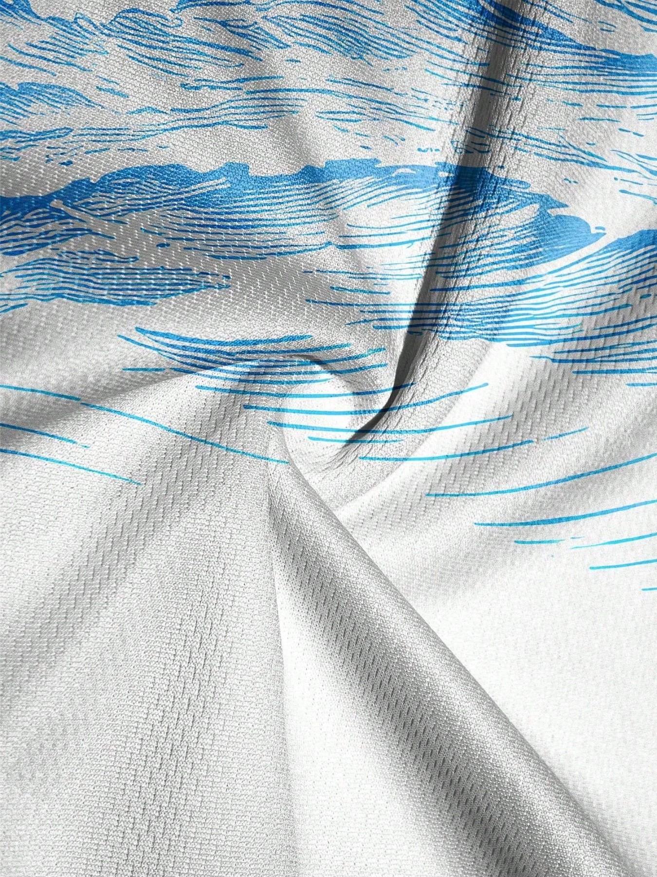 Men's Surf Print Double-Layer Beach Shorts, Summer Swim Trunks, Comfortable Breathable Design, Casual Fitted Style, Ideal for Vacation and Daily Wear