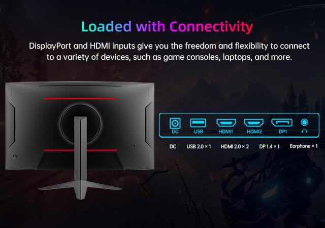 KTC 32" FHD 240Hz 1ms  HVA 1500R Curved Gaming Monitor, 3-year warranty, H32S17F