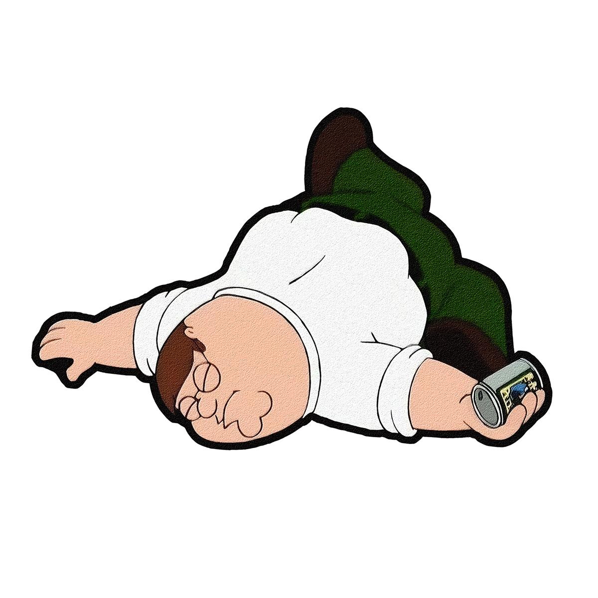 Cartoon Character Design Floor Mat, 1 Count Cute Soft Plush Non-Slip Washable Floor Rug Carpet for Home Living Room and Bedroom Decor Fluffy Area Rug