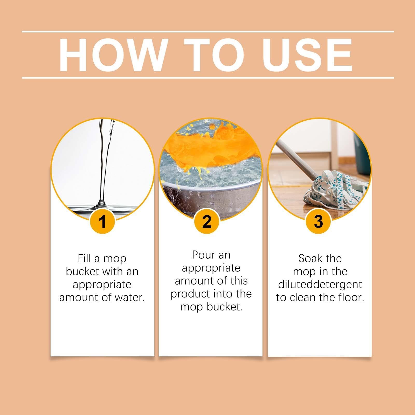 Floor Cleaner Liquid, Stain Remover, Oil Removal, Polishing, Brightening, Scented, Specialized for Mopping, Floor Cleaning Solution