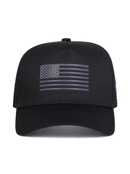 Unisex American Flag Baseball Cap, Breathable Cap, Adjustable Sun Protection Hat for Outdoor Travel Beach Vacation, Casual Fitted Woven Fabric Design