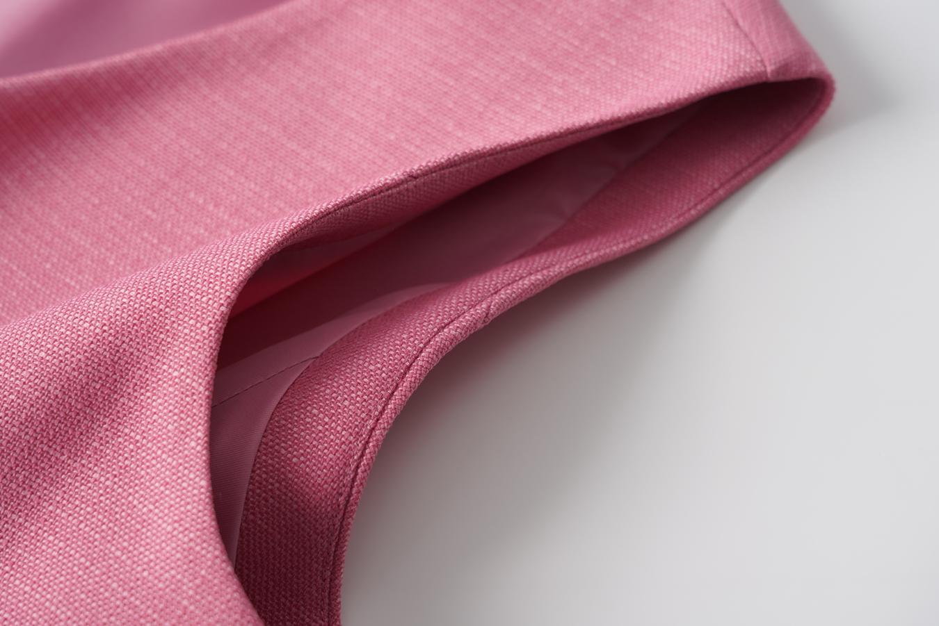 Women's Solid Button Front Vest Blazer, Elegant V Neck Pocket Suit Vest For Work Office Business, Ladies Spring & Fall Clothes, Modern Easy Wear