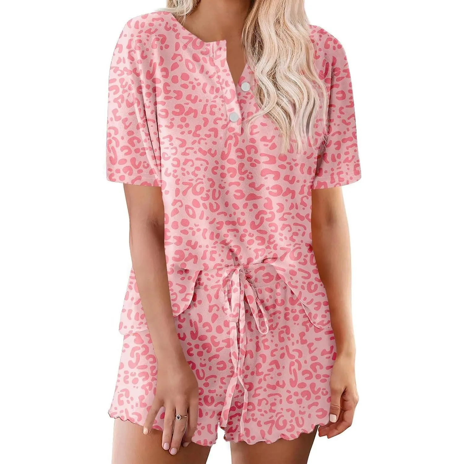 Pink Heart Leopard