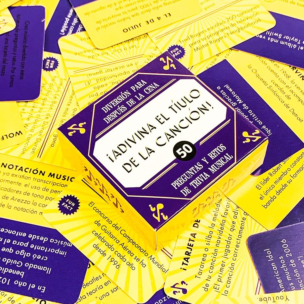 Guess Song Name! Interactive Party Game Cards, 50-Pack for Family & Friends Gatherings, Perfect for Festivals, Birthdays & Anniversaries