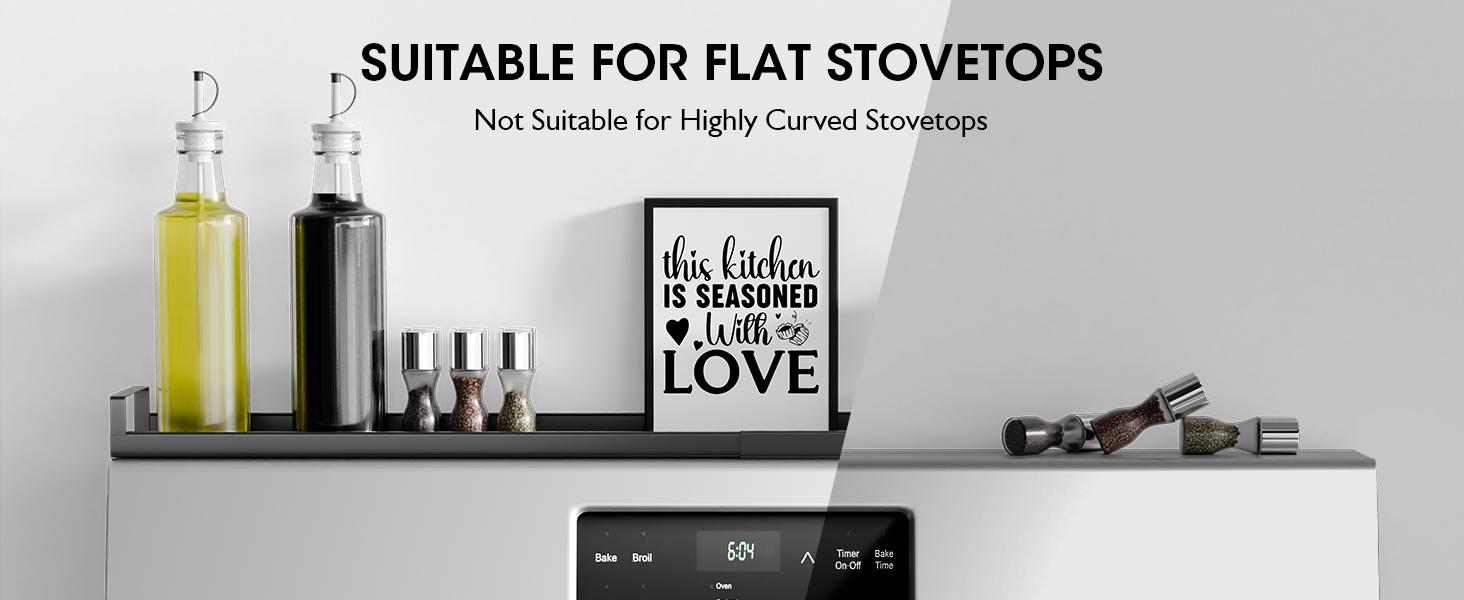 [SUPAFA]4X Strong Magnetic Shelf for Stove Top 30" Adjustable Oven Shelf Spice Rack Over the Stove Stovetop Storage Kitchen，kitchen organization