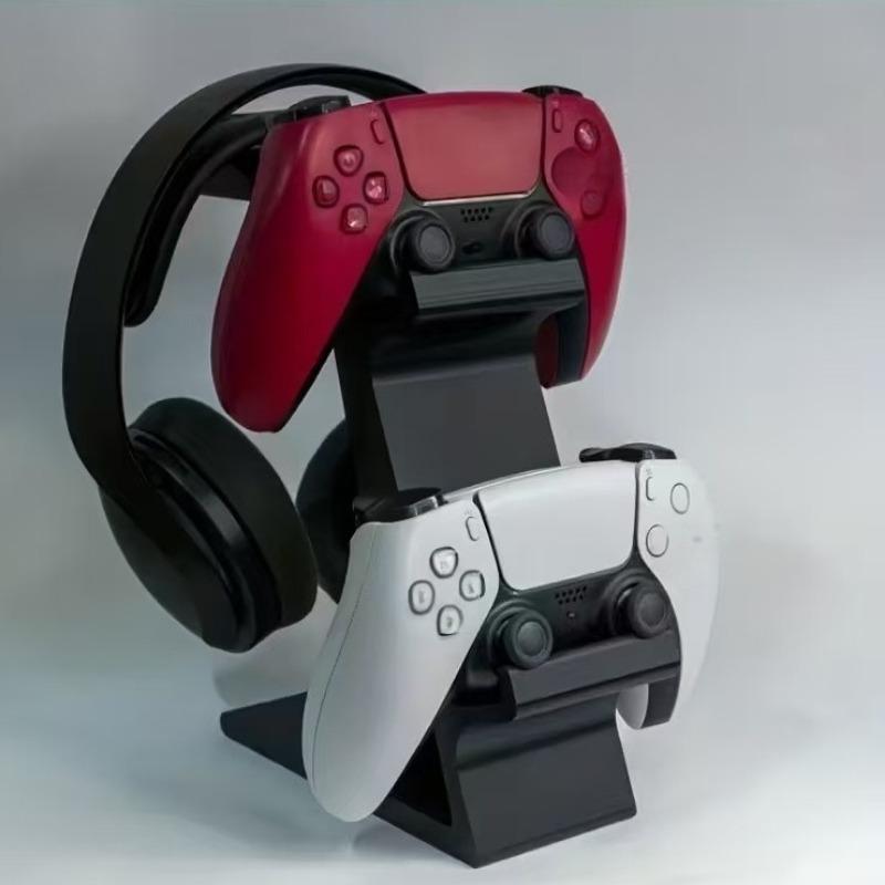 Multi-Functional 3-In-1 Gaming Controller & Headphone Stand Holder, Fits Ps5/ps4/xbox/switch, Dual-Layer Design, Gamer Essential Accessory