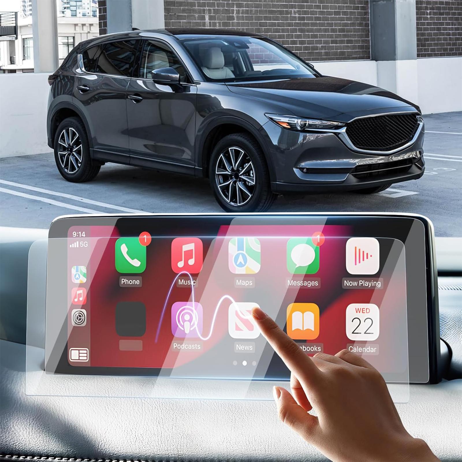 Canvcle 2 Pack Screen Protector for 2021 2022 2023 2024 2025 Mazda CX5 and CX-9 10.25-Inch Touchscreen, 2025 CX-5 Accessories Navigation Display Protective Film Tempered Glass Anti Glare Canvcle 2 Pack Screen Protector for 2021 2022 2023 2024 2025 Mazda CX5 and CX-9 10.25-Inch Touchscreen, 2025 CX-5 Accessories Navigation Display Protective Film Tempered Glass Anti Glare