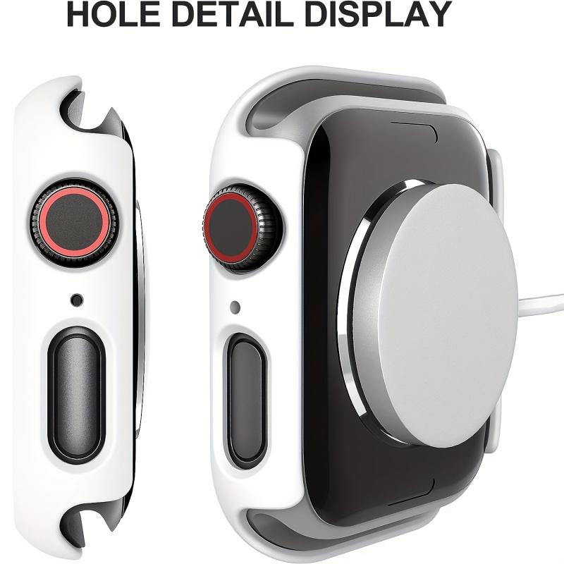2 Pack Apple Watch PC Case with Screen Protector – Full Coverage Protective Cover (38–46mm)