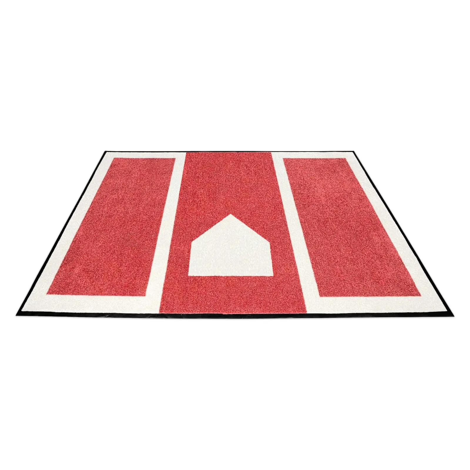 Baseball Practice Mat, Softball Hitting Mat - Thickened Anti-Slip Batting Cage Mat for Stance Training, 6.5 x 4 FT Training Mat