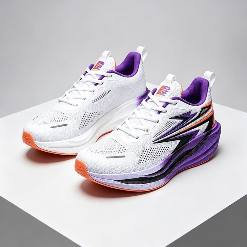 New Men's Lightweight Cushioned Athletic Running Shoes, Breathable Mesh Gradual Thick Sole, Soft Elastic Outsole Anti-Slip Durable, Multi-Color Options