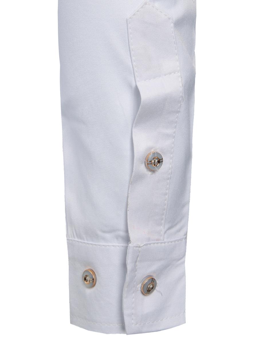 ZEROYAA Mens Slim Fit Long Sleeve Tuxedo Dress Shirts White Polyester Fabric Casual Korean Style Top for Spring Autumn Various Occasions