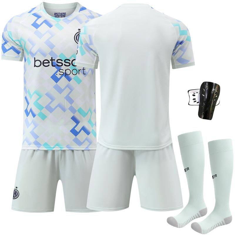 2526 New Inter Milan Away Football Kit, No. 9 Thuram, No. 23 Barella, No. 10 Lautaro, White Set Jersey