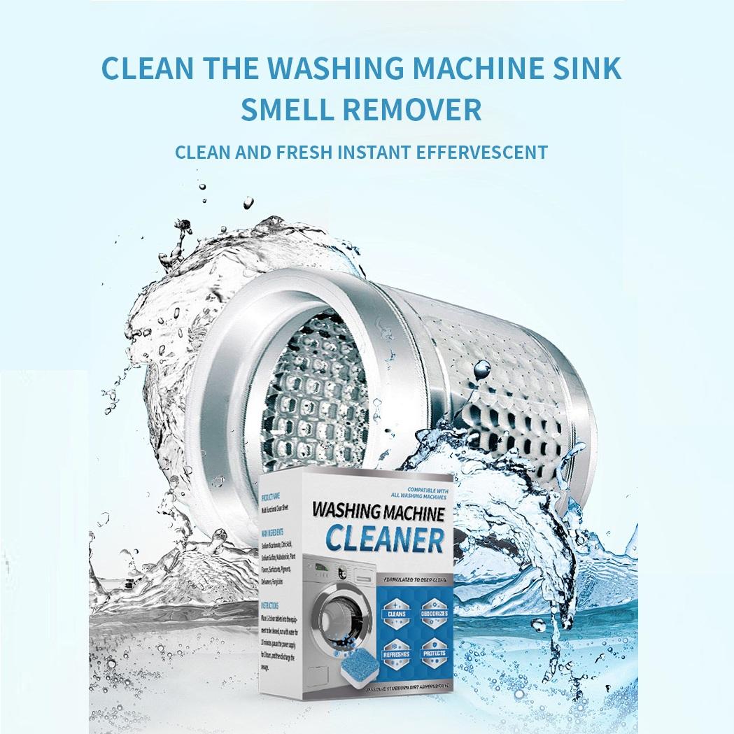Washing Machine Cleaning Tablets, Home Roller Drum Cleaner, Removes Stains and Limescale, Coffee Maker Cleaner, Disposal Cleaner - Deep Cleaning Tablets For HE Front Loader & Top Load Washer