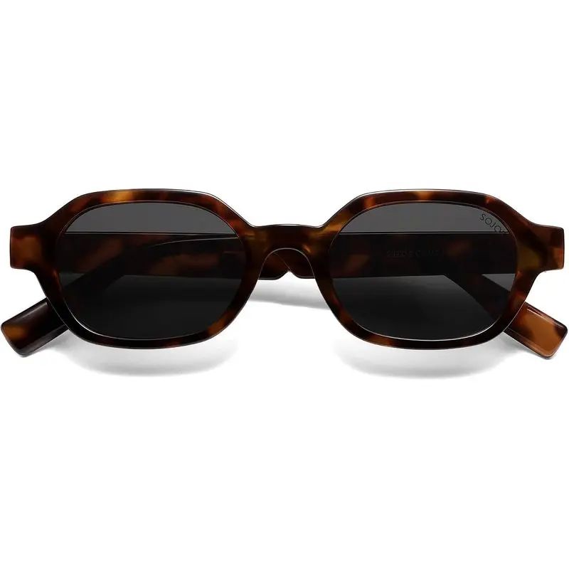 Retro Polarized Hexagonal Rectangle Sunglasses Women Men,Small |   PC Frames and Temples.Soft and Wide Nose Pads.UV400 protection TAC Lenses,Ideal for Driving and All Sports