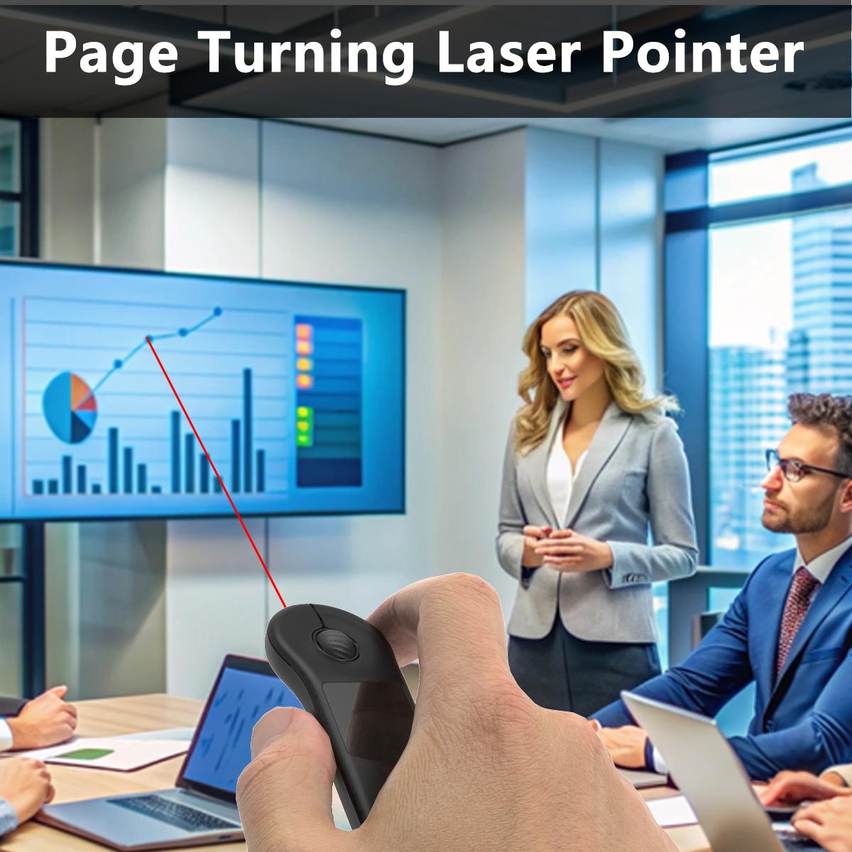 Remote control Bluetooth Rechargeable Handheld  Scrolling Air Laser Mouse with Touchpad for Tik_tok , Instagram ，YouTube  Wireless Presentation Clicker, Video Scroller & Page Turn for Kindle APP,PowerPoint Slide,Selfie,for Android & iOS and PC Tablet