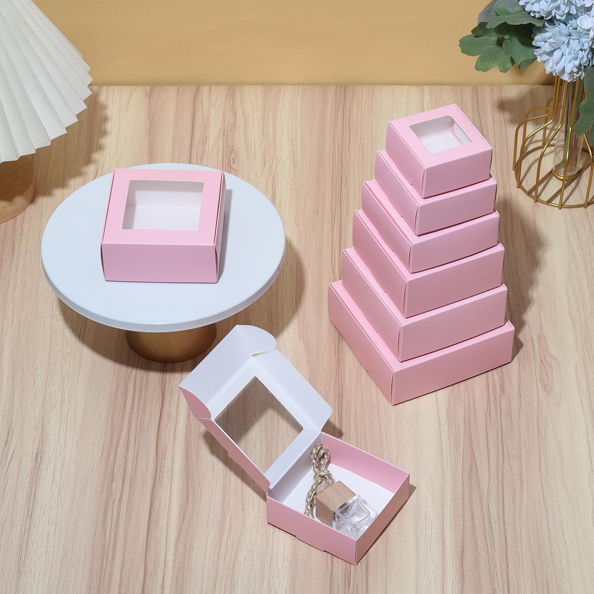 10pcs/20pcs/1pcs Kraft paper white card with window mini airplane box jewelry box candy box handmade soap box gift souvenir box,needoh,nutrition geeks,Birthday Gift Box, Boxes For Gifts