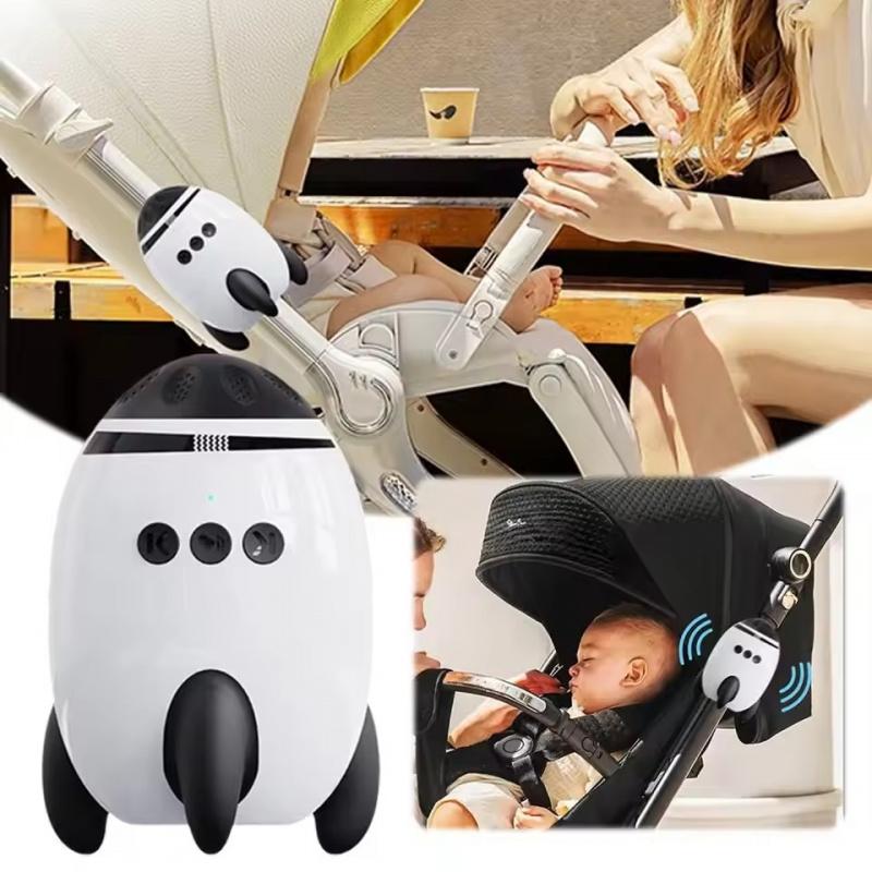 Baby Rocking Chair, Baby Vibration Soother, Gentle Shaking for Any Stroller, Noise Machine, 11 Sounds, Adjustable Speed, Sleep Aid