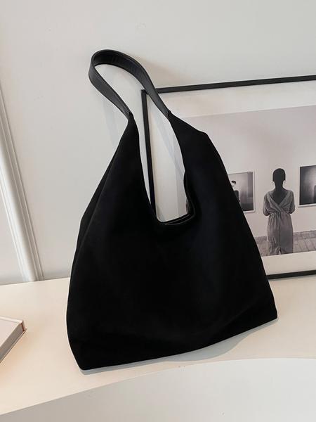 Elegant Shoulder Clutch Bag, Contemporary Plain Design, Large Capacity Commuter Fashion Accessory, Perfect for All Seasons