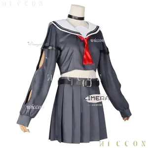 Halloween Costume Chisa Cosplay Costume JK Uniform Sailor Suit Game Wuthering Waves Wig Women Girls Carnival Outfit Adulto