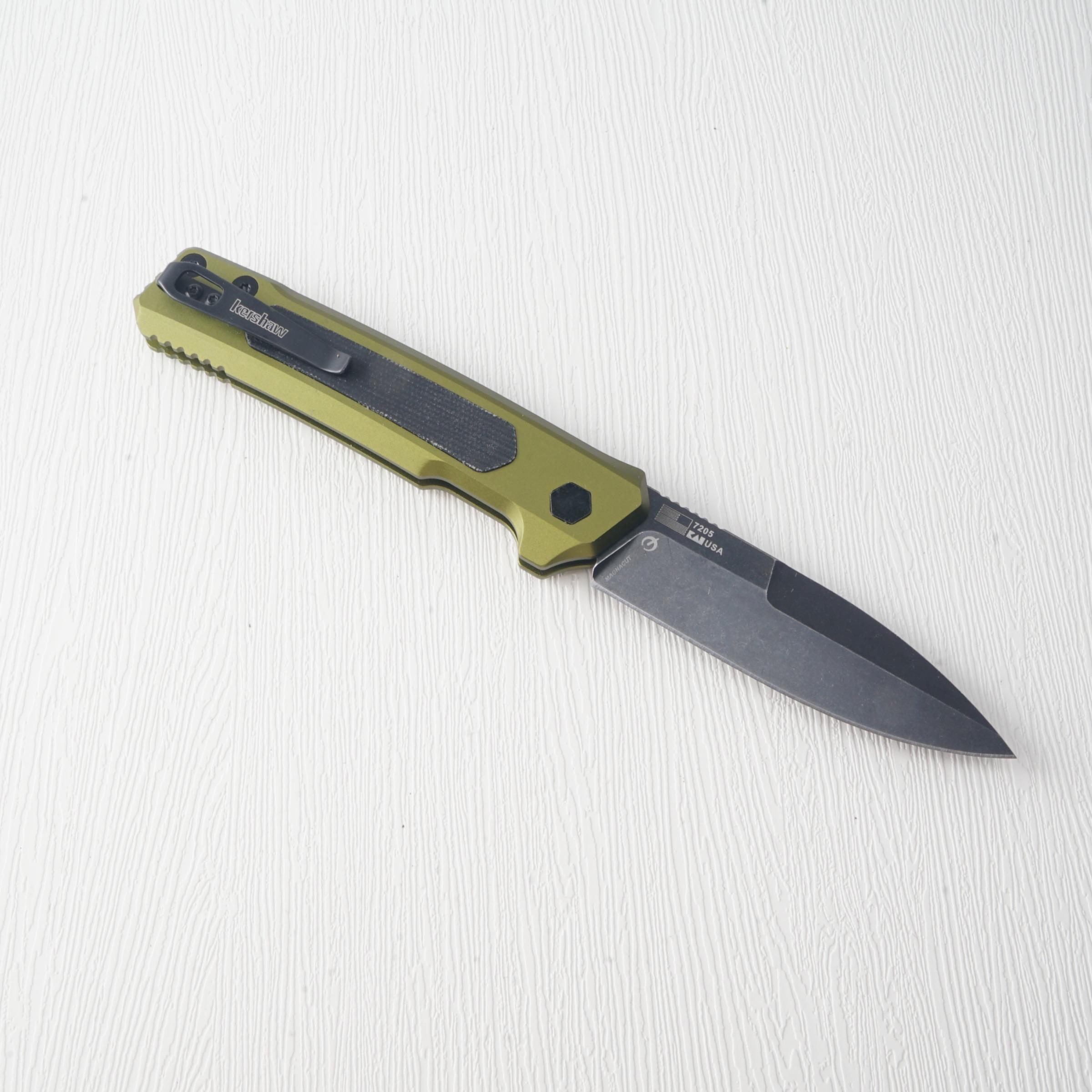 1pc 7205 folding knife, a must-have in the kitchen, durable and multifunctional EDC tool for daily use, fruit knife, a good choice for camping and hiking, men's gift