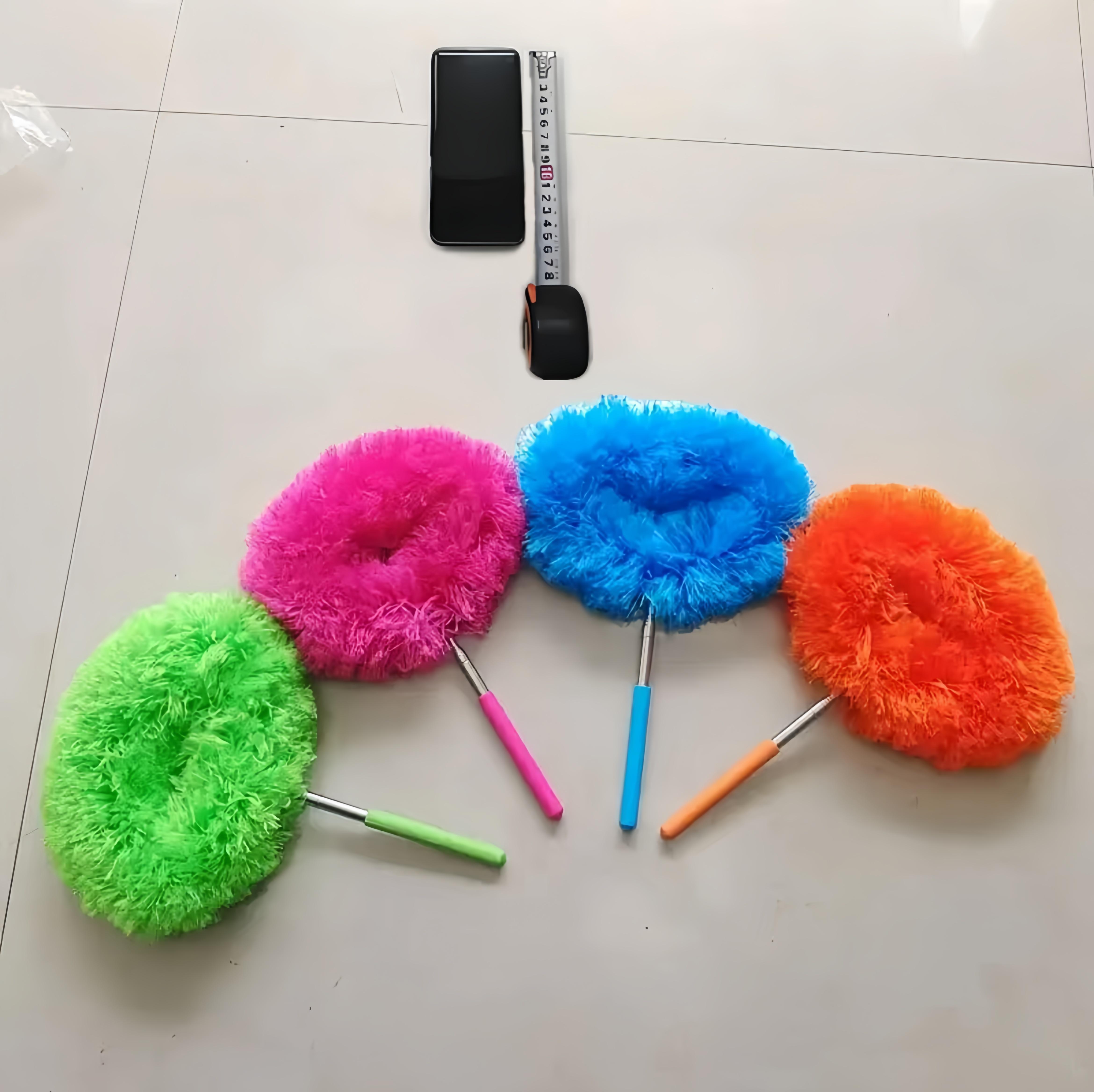 Extendable Microfiber Duster with Long Handle, Multi-Purpose Cleaning Brush for Ceiling Corners, Blinds, Air Vents, High Shelves and Car Interior