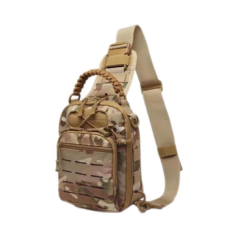 Tactical Compact Edc Shoulder Bag, Concealed Carry Handgun Pouch, Multi-Functional Durable Chest Pack for Outdoor Sports and Daily Use