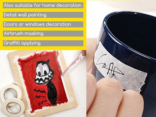 MEEDEN 10 Packs White Artist Tape, 0.5" with Total 1804.5FT (550m) Masking Art Tape for Watercolor Painting Drafting Canvas Framing, Acid-Free Painters Tape, General Purpose for Craft, Office, School