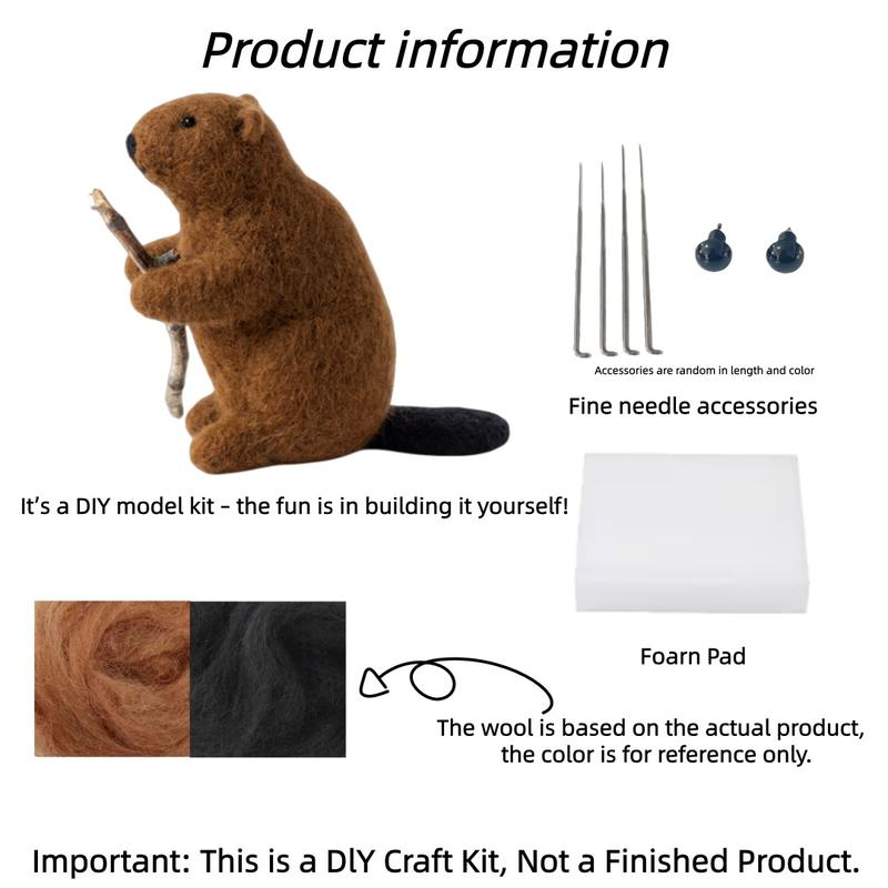 1Set Animal Needle Felting Kit, Felting kits for Beginners adult with Step-by-Step Tutorials, Springer Dog/Koala/Koala DIY Felting Kit, Cute Funny Home Decorative Ornaments, Birthday Valentine's Day and Christmas Gifts