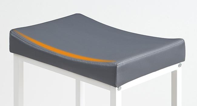 HOOBRO Bar Stools, Set of 2 Bar Chairs, Counter Height Stools, Saddle Stools with Curved Surface, Kitchen Stools, 24.8 Inches, 2.4" Thick Upholstery, for Kitchen, Dining Room, White and Gray#springtok#SpringSale #BigSpringSale