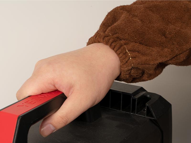 YESWELDER 18.9" Leather Welding Work Sleeves - Heat & Flame Resistant Arm Protection Work Sleeves with Kevlar Stitching and Cotton Lining