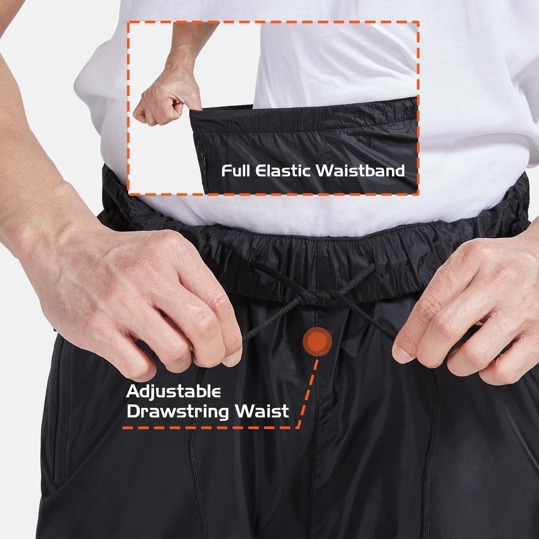 【RODEEL】723 Waterproof Pants Men Lightweight Breathable Rainproof Bottoms Durable Rain Trousers Weatherproof Rainwear For Outdoor Sports Hiking Camping Fishing Boating Car Washing Construction Roofing Landscaping Gardening Workwear, Holiday Gift