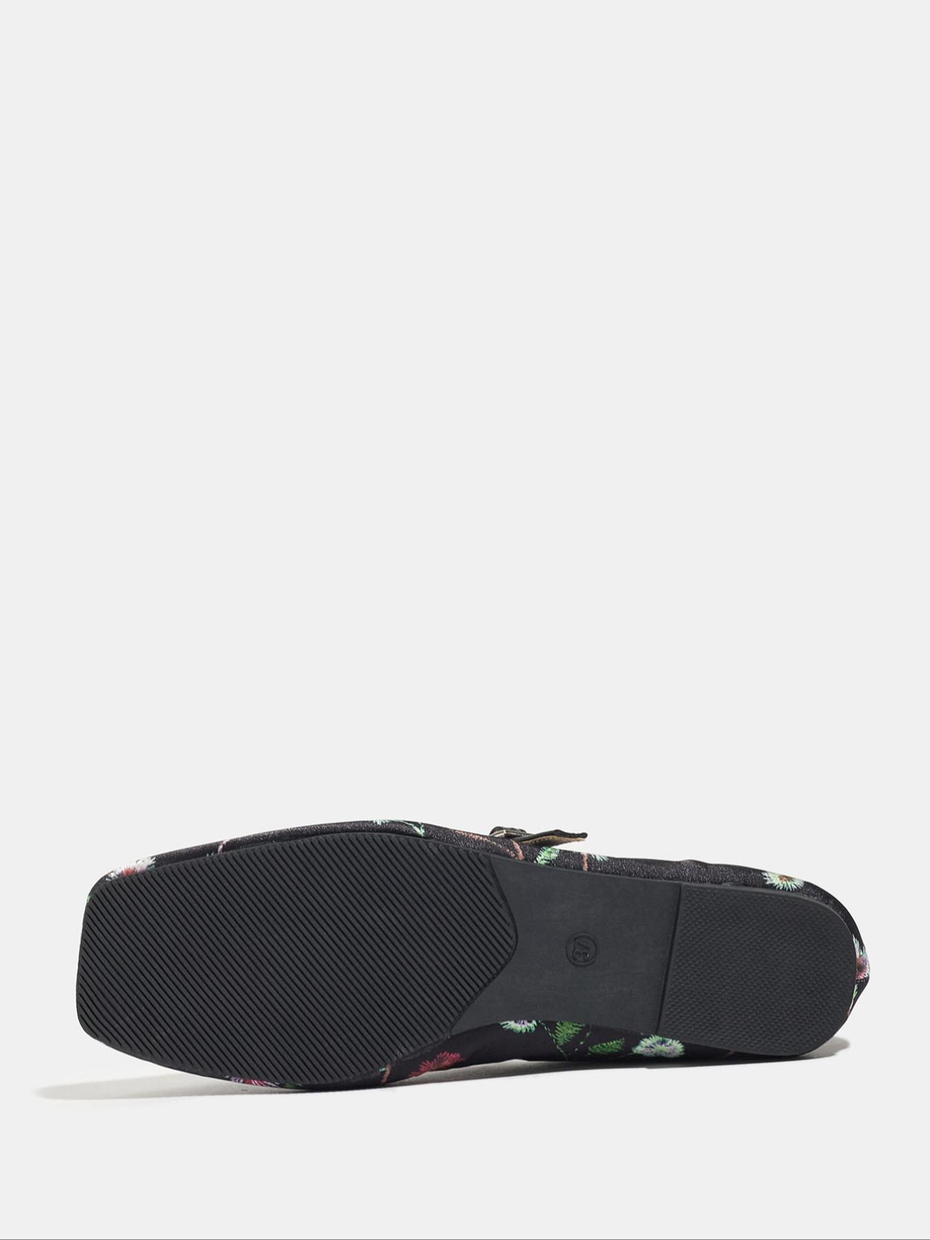 Women's Square Toe Mary Jane Shoes, Casual PU Leather Flats with Floral Pattern, Soft Sole Rubber Bottom, All Season Fashion Footwear