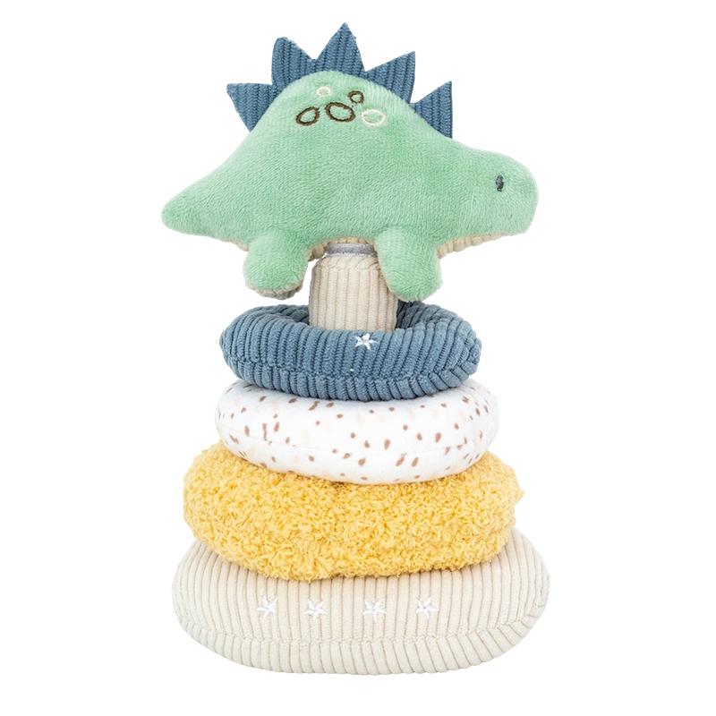 Plush Toy Stackable Set, Dragon & Unicorn Shapes, Soft Stacking Ring Toys, Christmas Gift for Babies, Educational Kids' Play, Multi Activity Playset