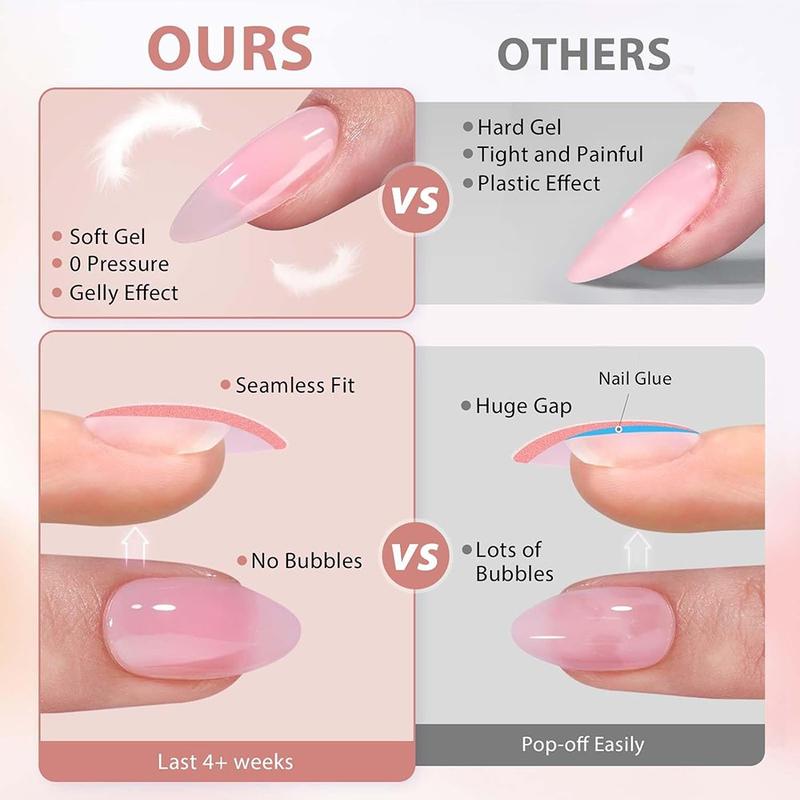 576pcs Short Oval 3D Gel Nail Tips, Mixed Designs, Glossy Finish, Perfect Fit, Summer Use, Daily & Party Nails, Acrylic False Nails Set 576pcs Short Oval 3D Gel Nail Tips, Mixed Designs, Glossy Finish, Perfect Fit, Summer Use, Daily & Party Nails, Acrylic False Nails Set