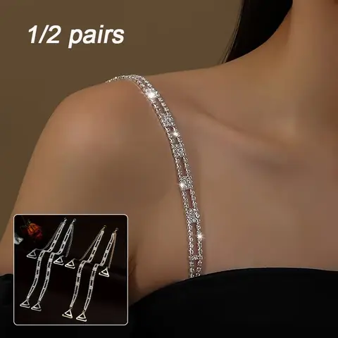 Luxurious Adjustable Bra Straps for Women, Simple Design, Minimalist, Perfect for Off-Shoulder Dresses, Backless Tops, Wedding Underwear, Comfortable Accessories
