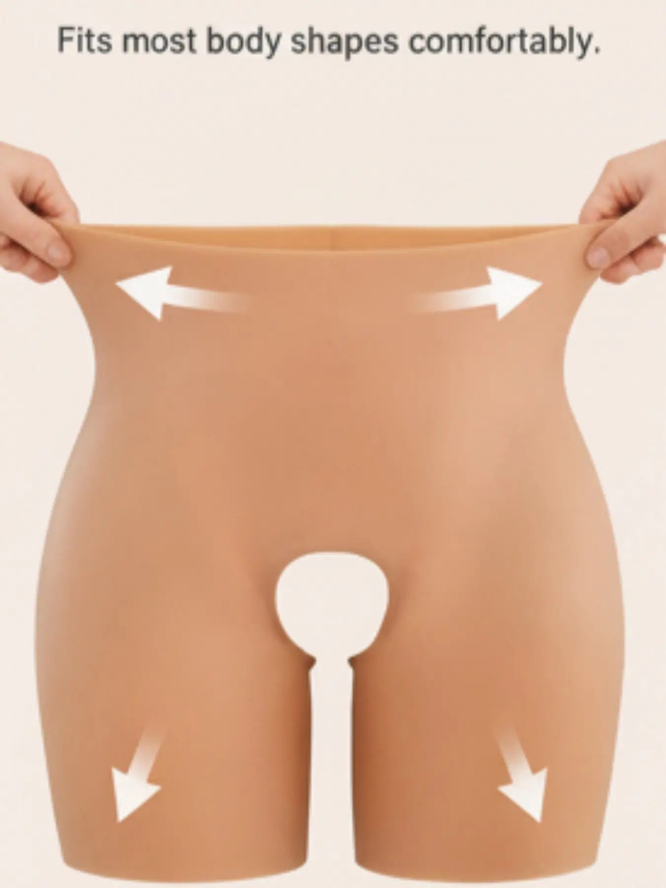 Bestselling European and American Nano Pore Silicone Butt Lifter Pants, Thick Peach Pad Zero Pressure, Conservative Look, Daily Office and Sports