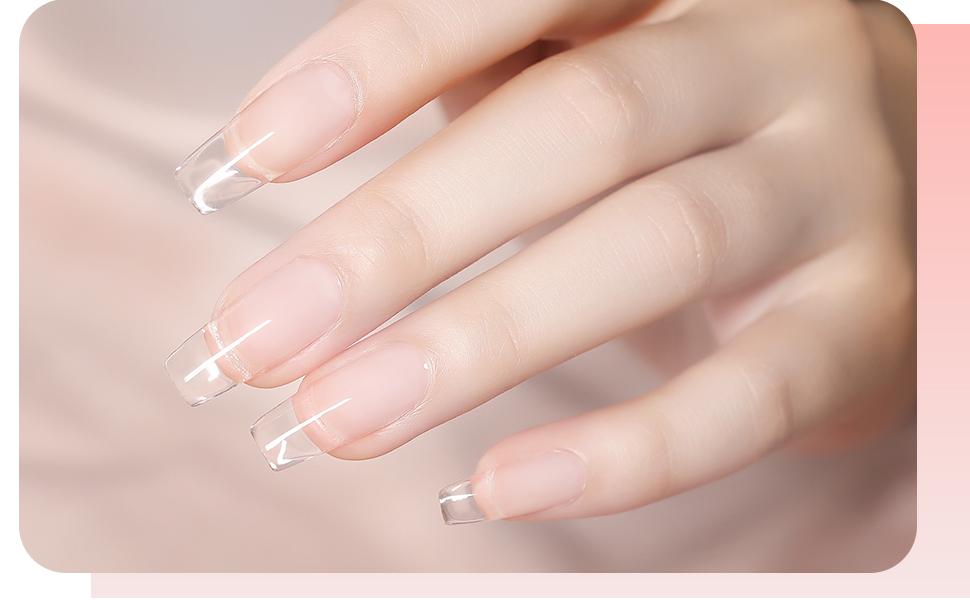 GAOY Poly Gel, 60g Nail Extension Gel, Clear Builder Gel Nail Enhancement Gel for Beginner & Professional Nail Art Salon DIY at Home