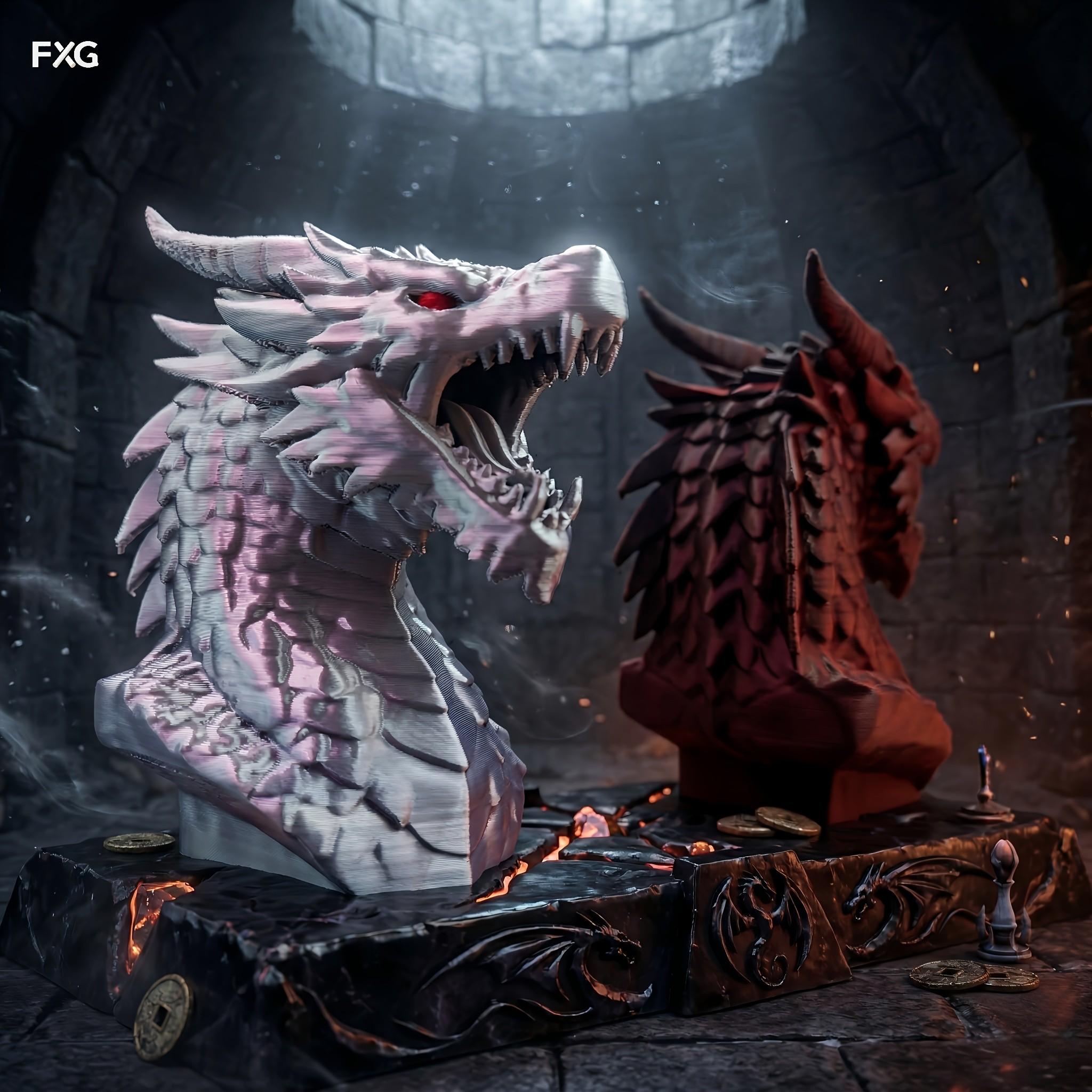 Collectible Dragon Head Decorative Half-Body Statue, Desktop Ornament, Home Room Bookshelf Decoration, Fantasy Style Sculpture Gift