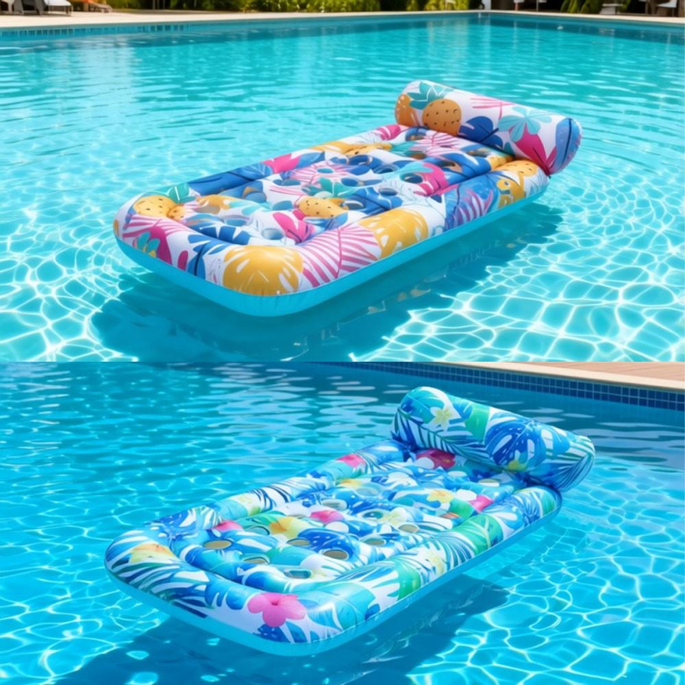 Creative Inflatable Palm Tree Water Float Bed, Large Thick Floating ...