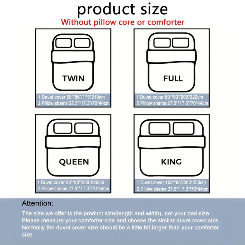 3pcs C-coraline Comic  Theme Bedding Set, Light Base, Vintage Fun Fantasy Dark Style, 1 Fitted Sheet + 2 Pillowcases, Soft