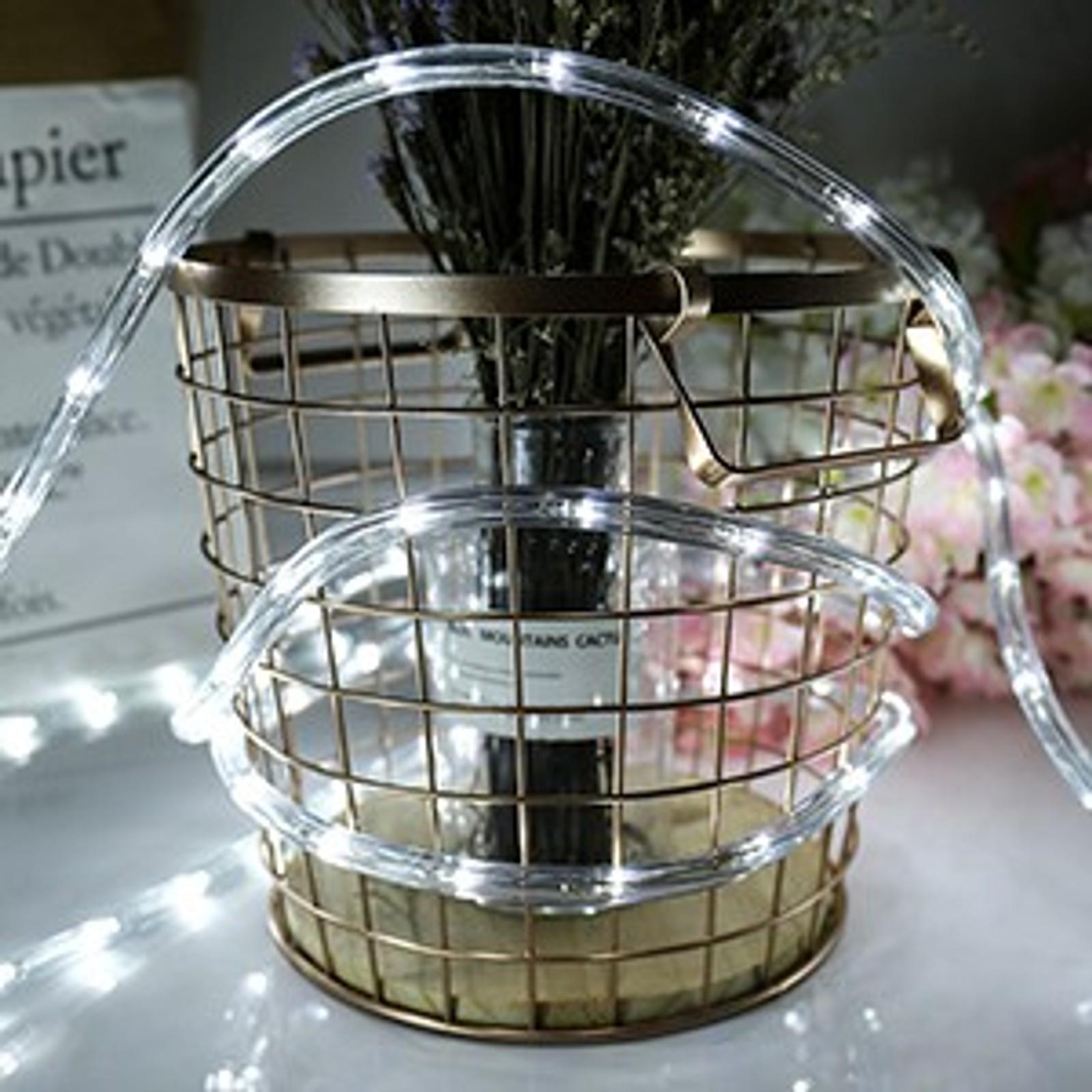 100ft LED Rope Lights, 720Led White Rope Lights for Outside, Connectable Rope Light, Indoor Outdoor Rope Lights Waterproof for Party, Wedding, Background, Trees, Pool, Eaves Decorations