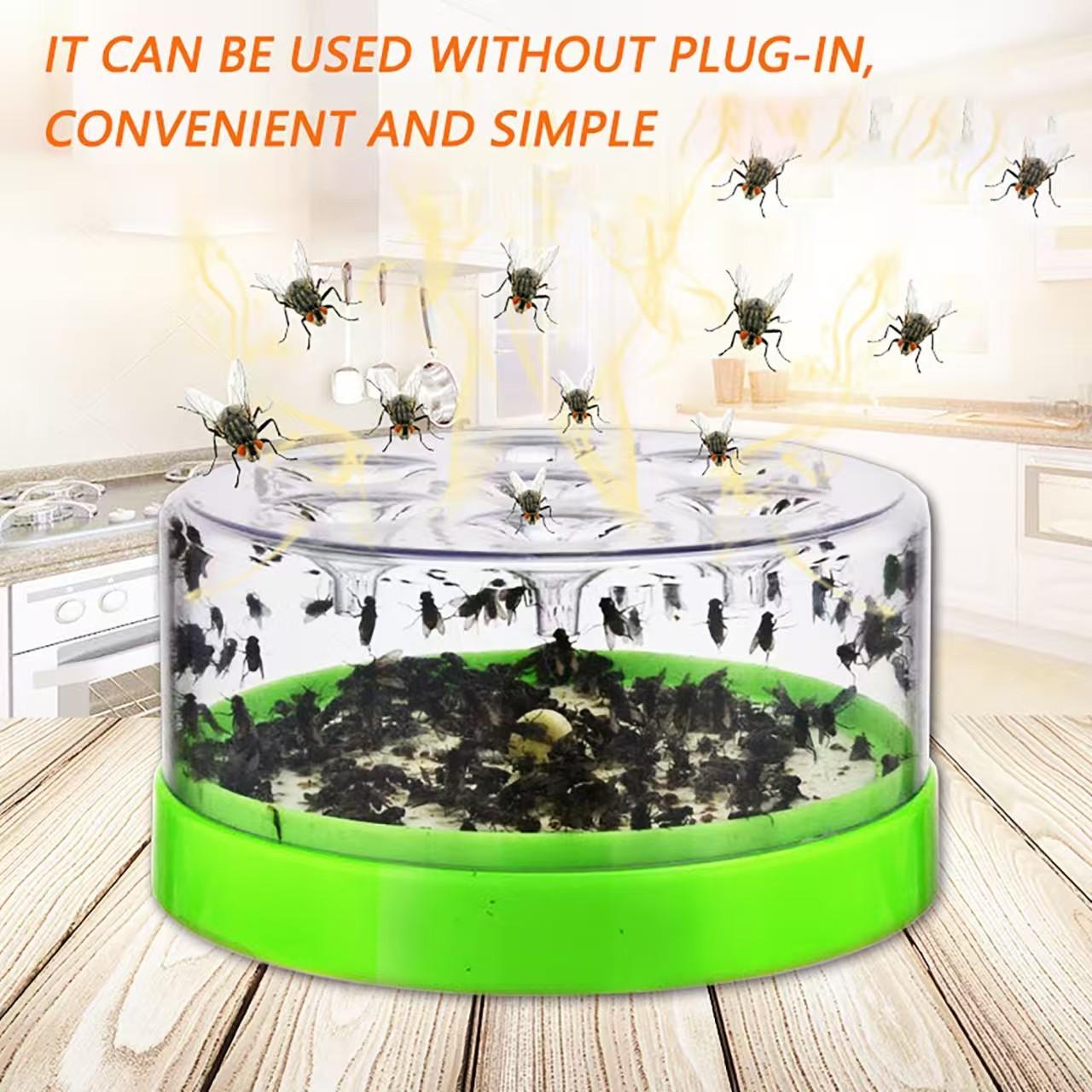 Silent Fly Trap for Home Kitchen, Effective Outdoor Pest Control Device, Easy-To-Use Fly Catcher for Restaurants & Homes, Insect Trap