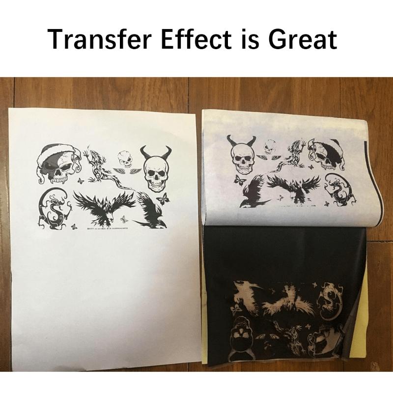10pcs Tattoo Transfer Paper 10pcs Master Classic 4 Layers Freehand Tattoo Transfer Machine Thermal Copier High Quality Stencil Magic Paper