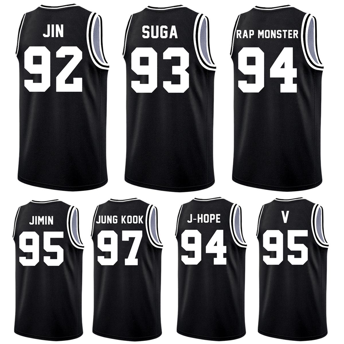 Returning in 2026 ARIRANG Sleeveless Jersey Shirt, BT21 Kpop Band Style Tank Featuring JIN 92 SUGA 93 RAP MONSTER 94 J-HOPE 94 JIMIN 95 V 95 JUNG KOOK 97, Athletic Tee Concert Outfit Men Women