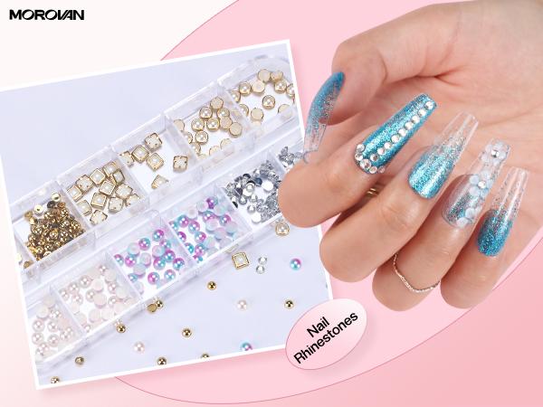 【Fall Deals】Morovan Whimsy Acrylic Nail Kit with Drill - Whimsy Series Acrylic Nail Kit with Everything for Beginners Glitter Acrylic Powder for Nail Extension DIY Complete Starter Set